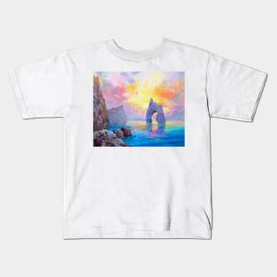 Dawn by the sea Kids T-Shirt